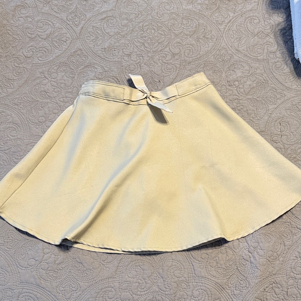 Khaki Skort with Bow